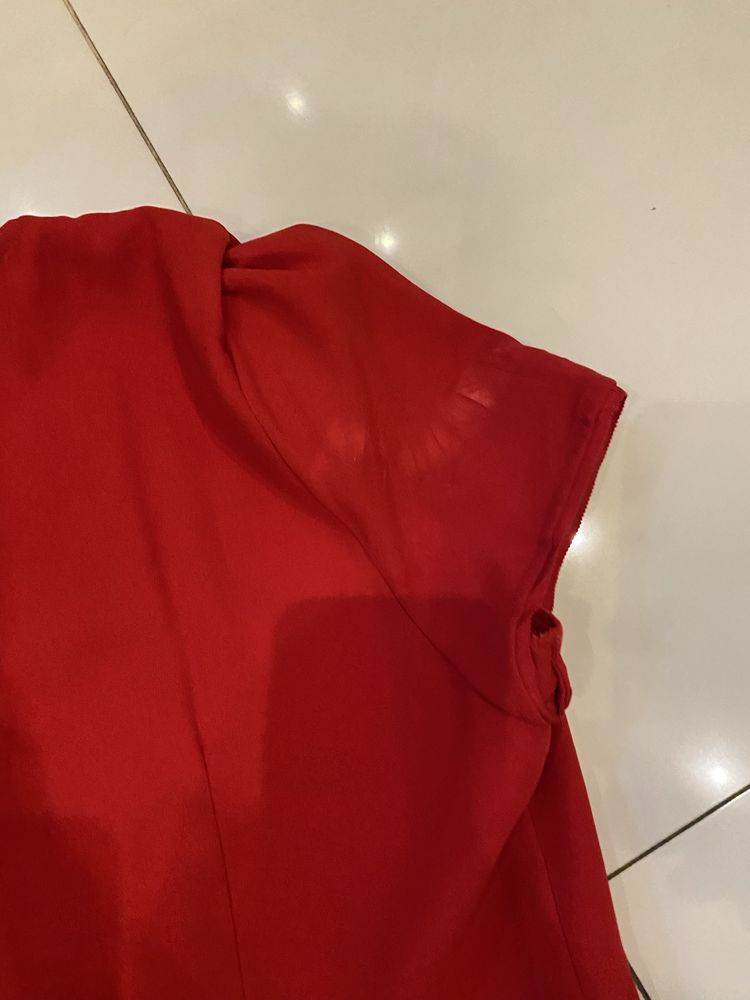 Sukienka Tommy Hilfiger czerwona rozmiar L