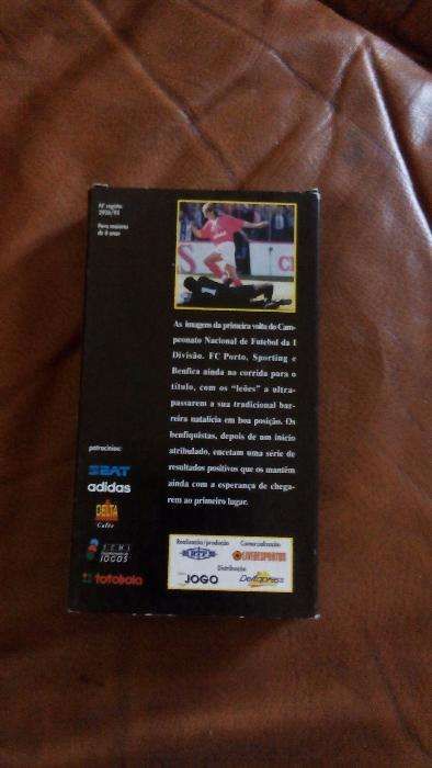 2 Cassetes VHS (I e II parte) campeonato nacional de futebol 94/95