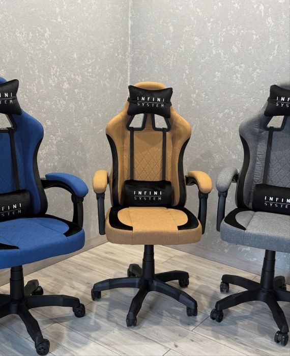 Ігрове крісло Геймерське Комп'ютерне спортивне+МАСАЖ крісло офісне