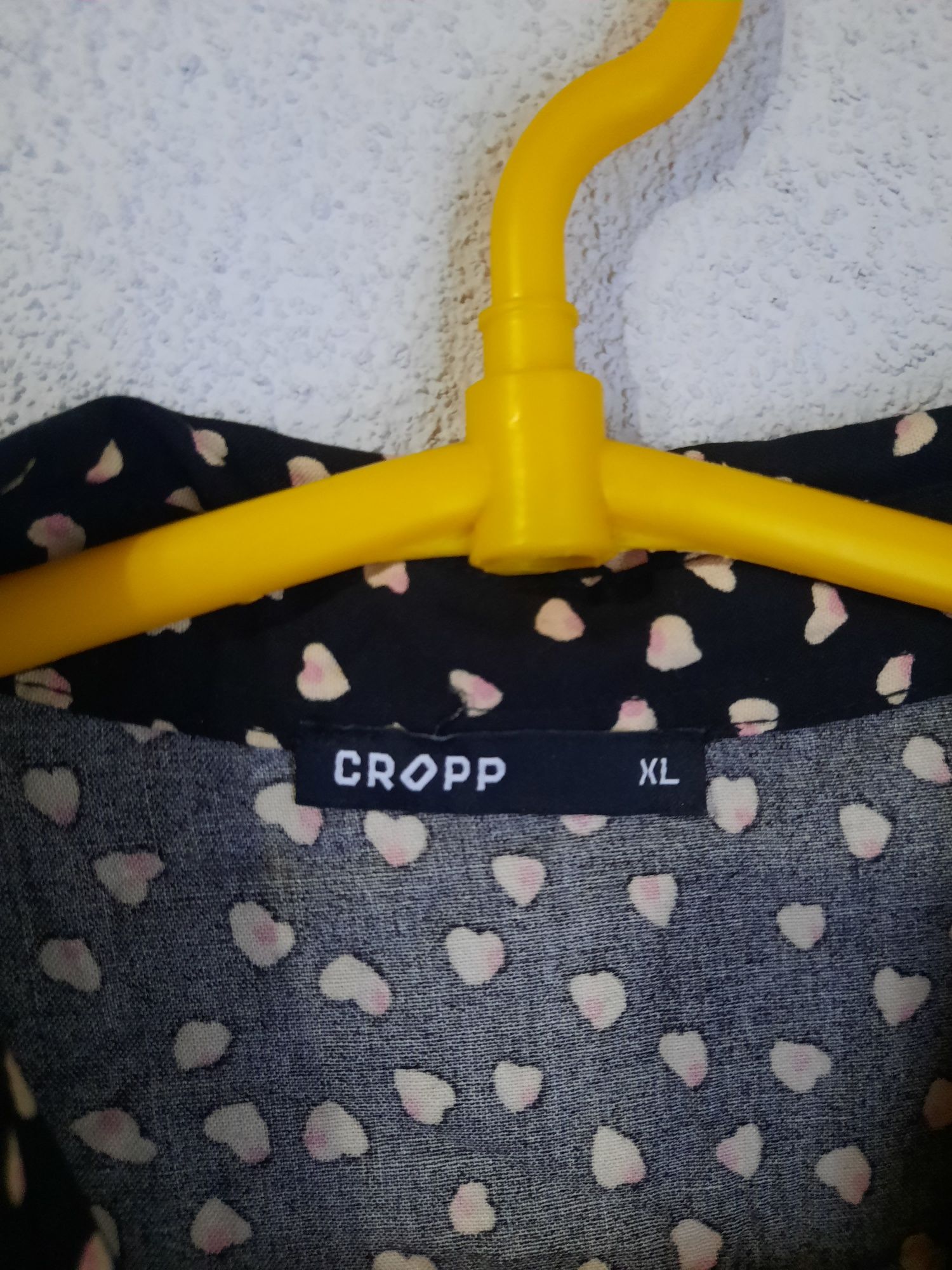 Sukienka w serduszka długi rękaw cropp xl
