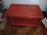 Mesa apoio Ikea vermelha