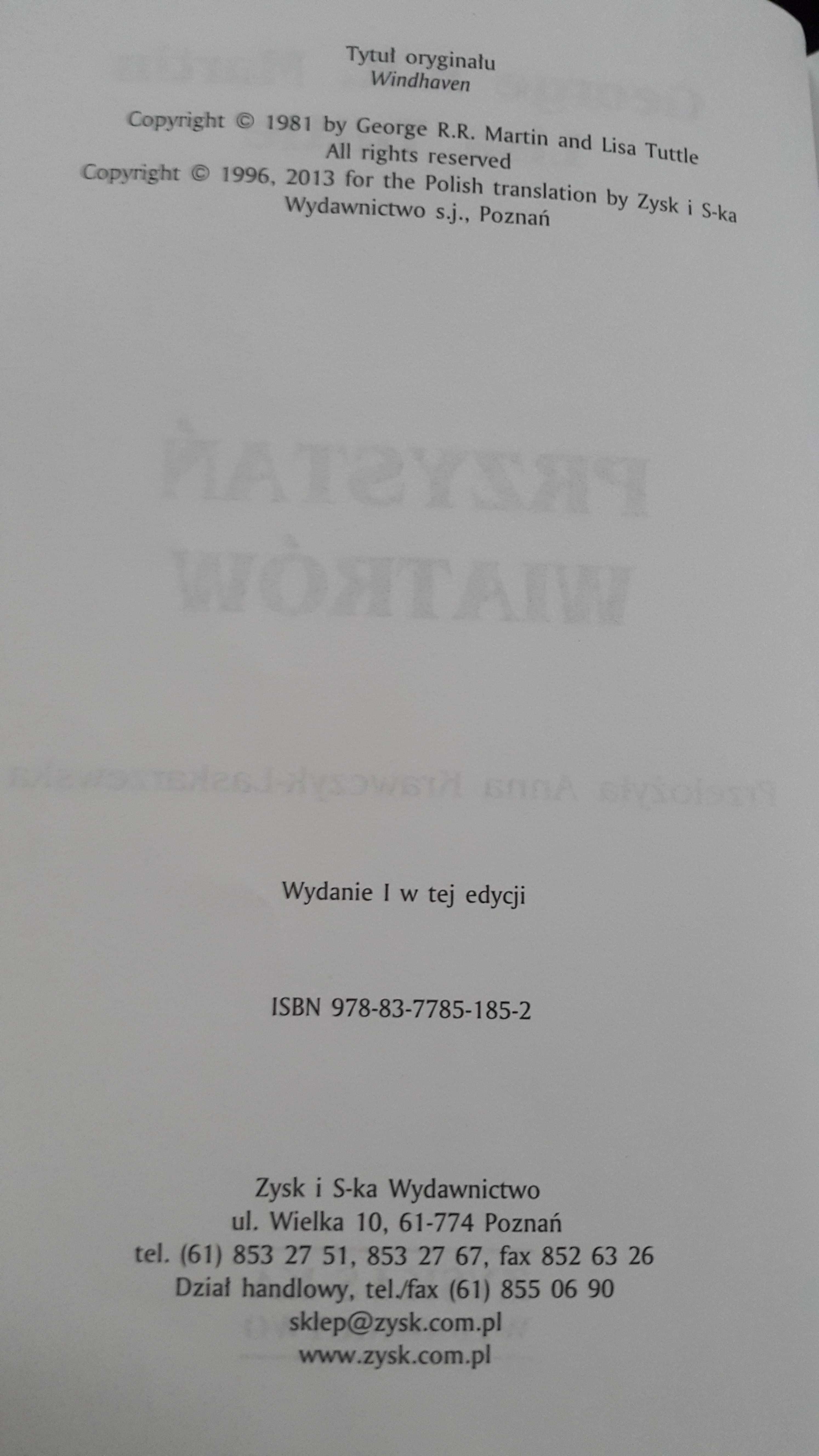 Książka Przystań wiatrów , George R.R. Martin, Lisa Tuttle