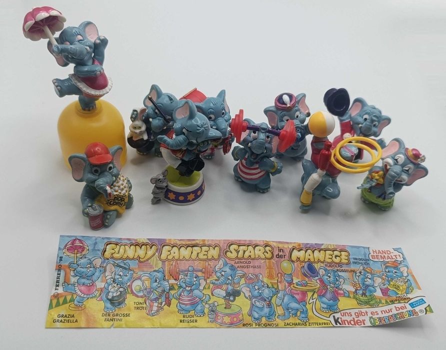 1 Słonie w cyrku figurki Kinder niespodzianka
