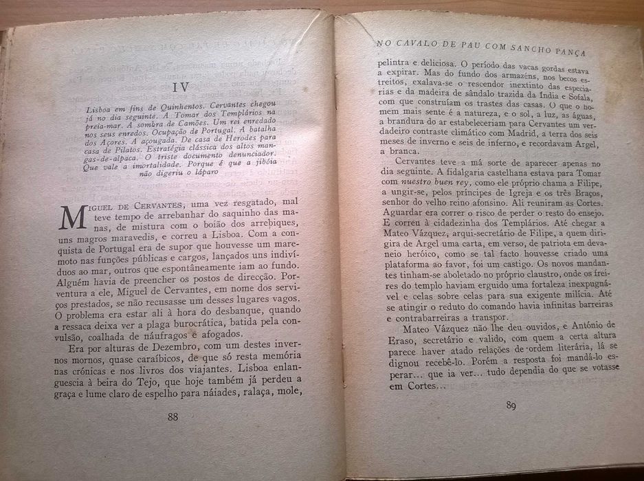 No Cavalo de Pau com Sancho Pança (1.ª edição) - Aquilino Ribeiro
