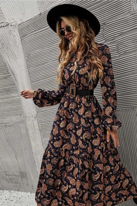 Sukienka długa styl kowbojski rozm L