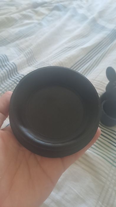 Підставка для яйця і мисочка,зайчик-3д