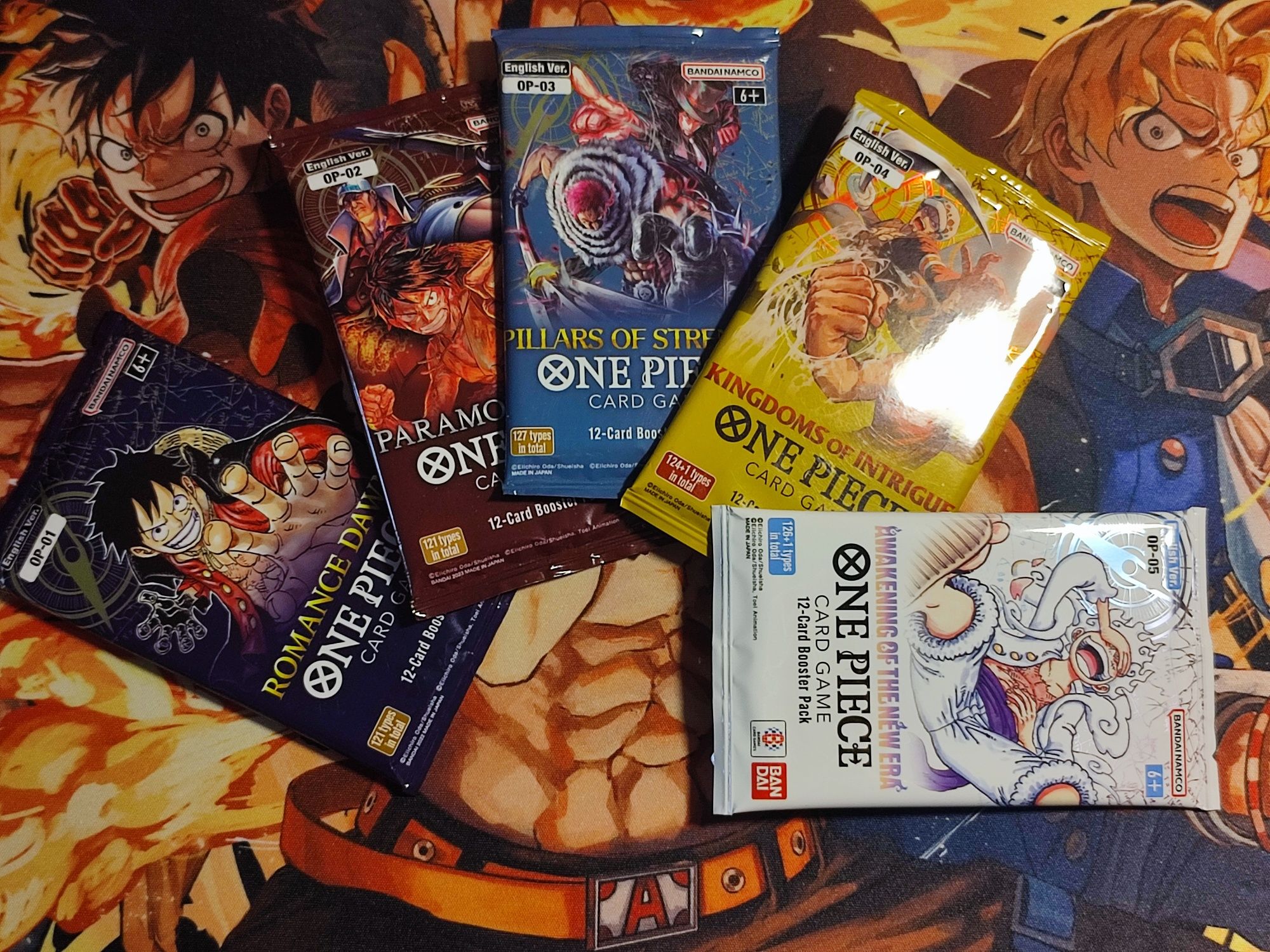 ONE PIECE - Booster Packs( Japonês e inglês)