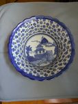 Cesta em Porcelana chinesa c/ varanda trabalhada
