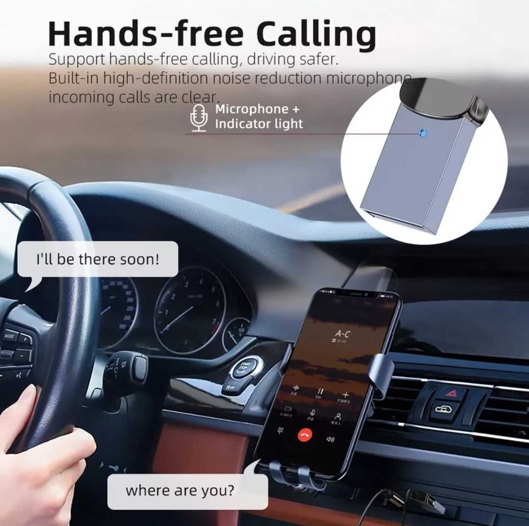 Essager Stereo Aux адаптер ресивер в авто блютуз 5.0 mini jack 3,5мм