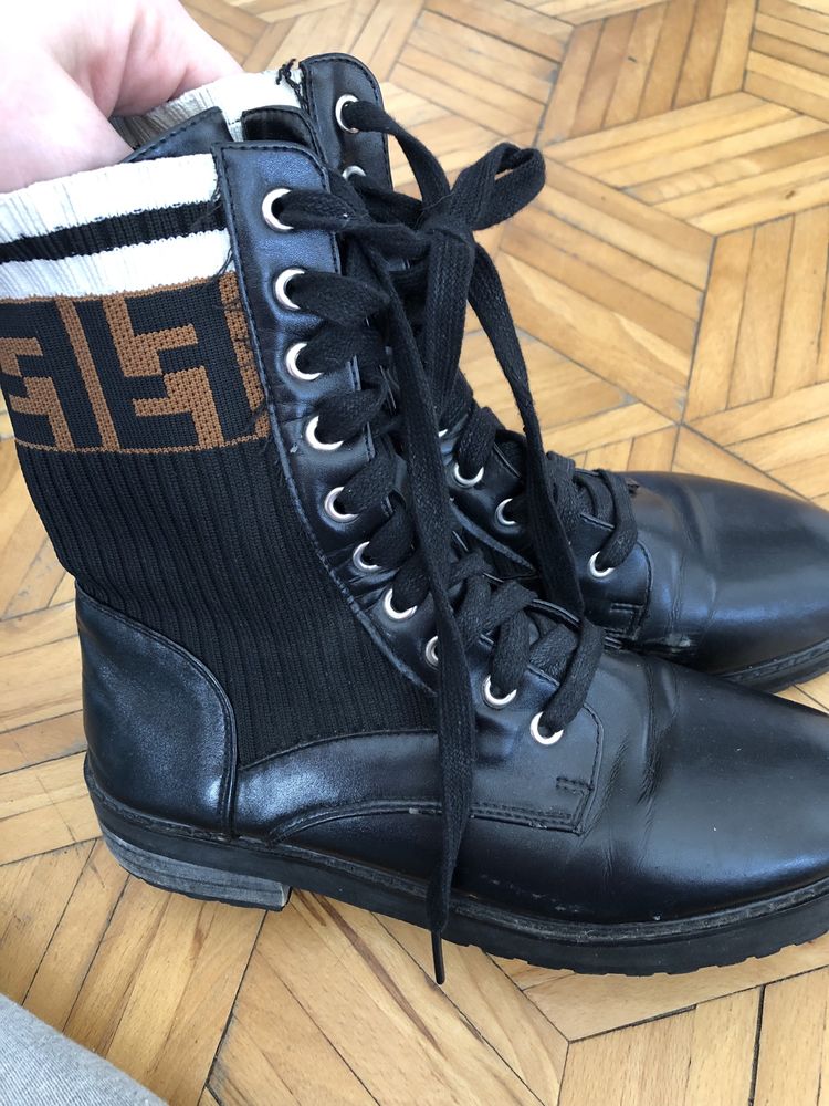 botki fendi 39  czarne