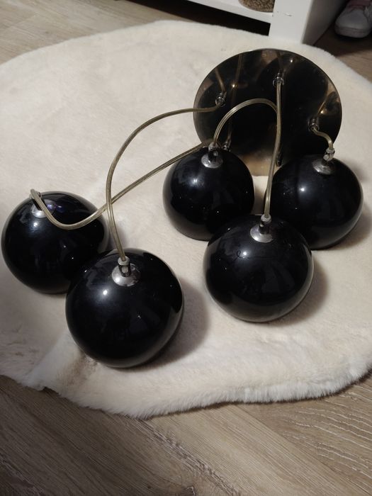 Lampa wisząca zwis Waterfall czarna Alfa 21025B