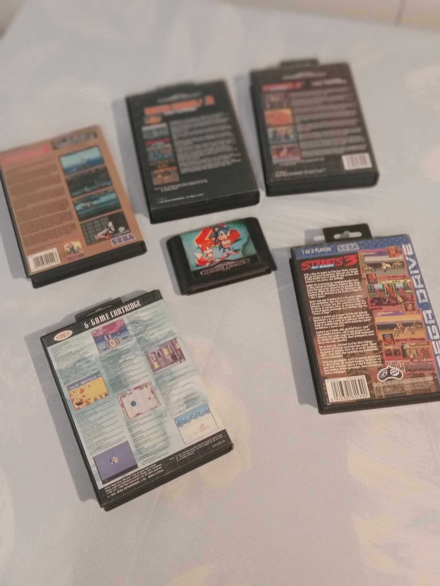 Zestaw 6 gier na SEGA Mega Drive