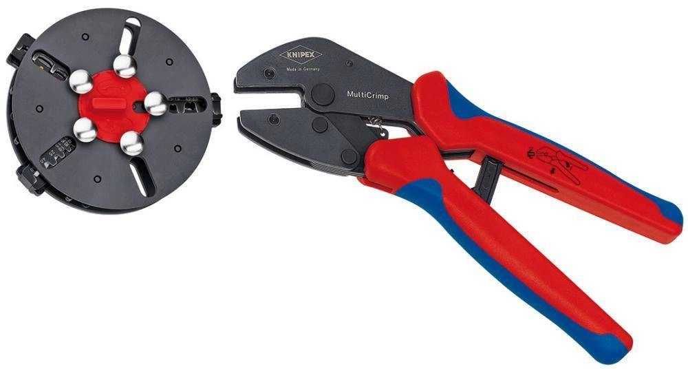 Szczypce do zagniatania tulejek z magazynkiem MULTICRIMP 3 KNIPEX