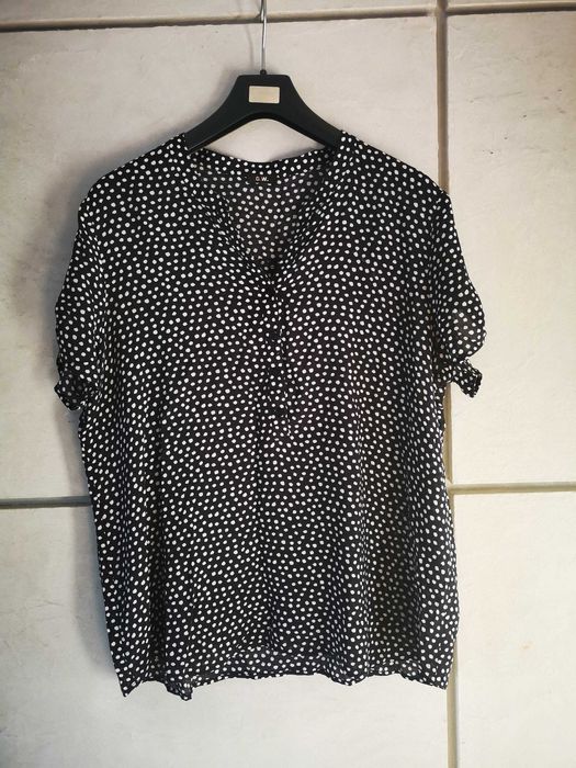 G.W. Gerry Weber koszula czarna w grochy r. 44