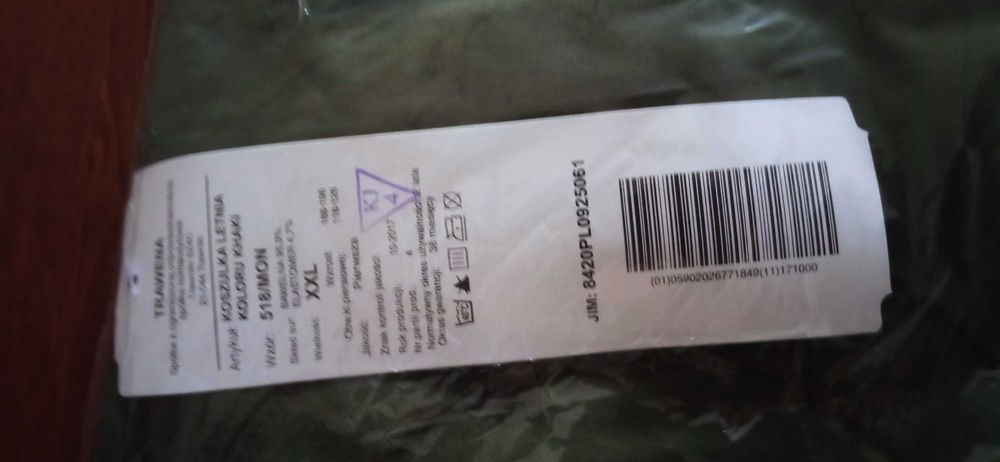 Wojskowa Koszulka letnia i spodenki komplet wz518/529 roz XXL Nowe