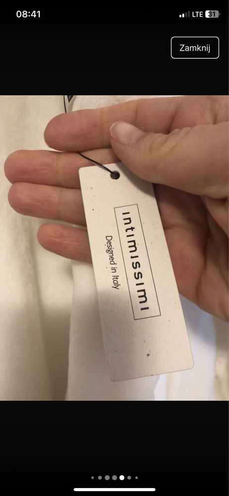 Biały szlafrok Intimissimi M/L