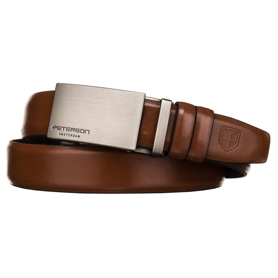 elegancki pasek męski z klamrą automatyczną - peterson 105