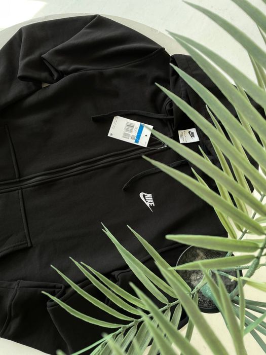 Зіп худі Nike чорне/ чорна зіпка найк/ худі найк базове/чоловіче худі