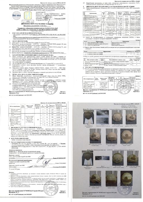 Шолом балістичний  KEVLAR NIJ IIIA USA з Кавером  S, M-L, L-XL