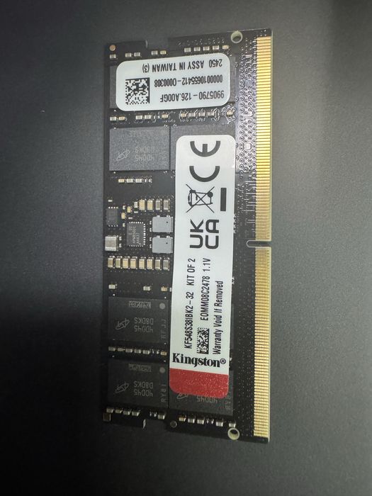NOWE Pamięć/ci RAM Kingston Fury DDR5 SODIMM 16Gb 4800 MHz Impact