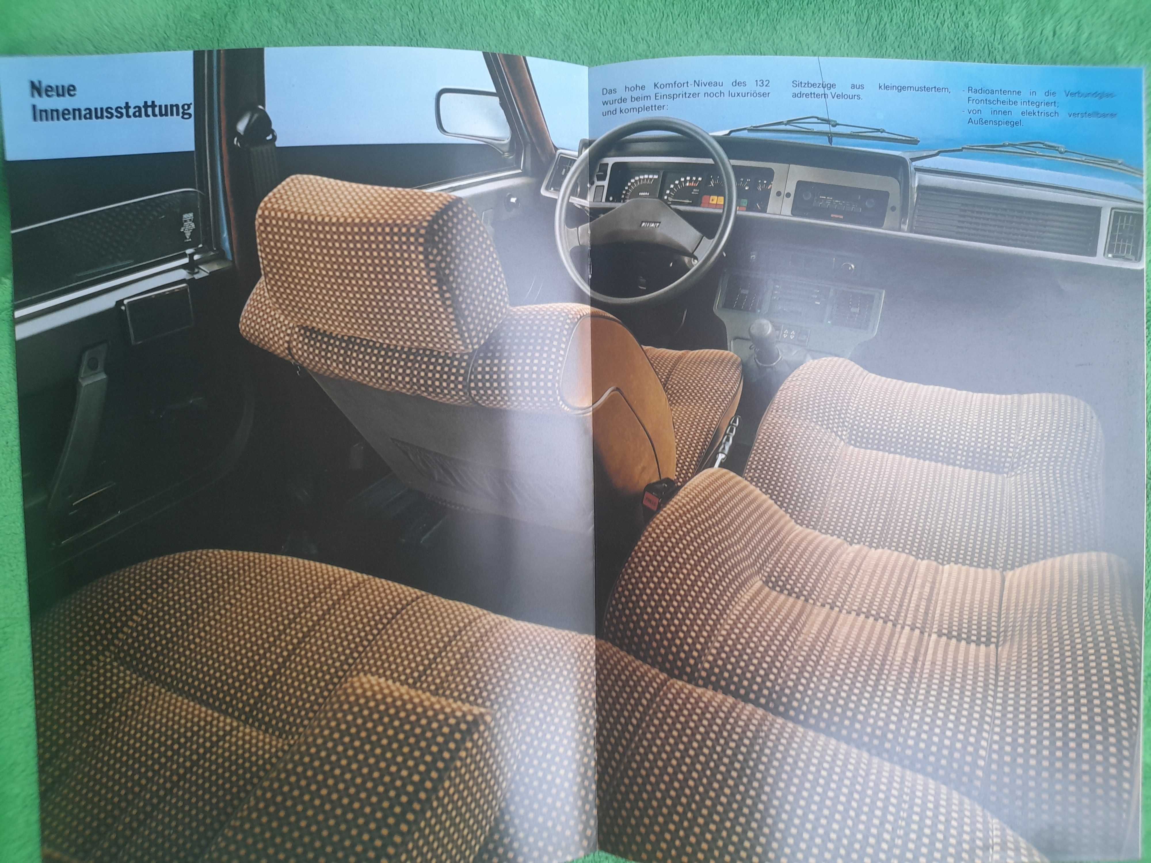FIAT 132 model 2000i-e język niemiecki, wydanie rok 1980