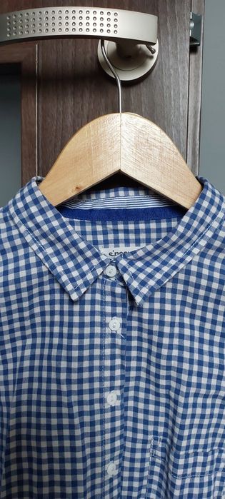 Koszula niebieska w kratkę/ kratę