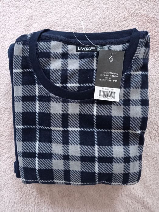 M-L-XL Тепла флісова чоловіча піжама, livergy.