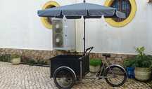 Street food bicicleta venda ambulante