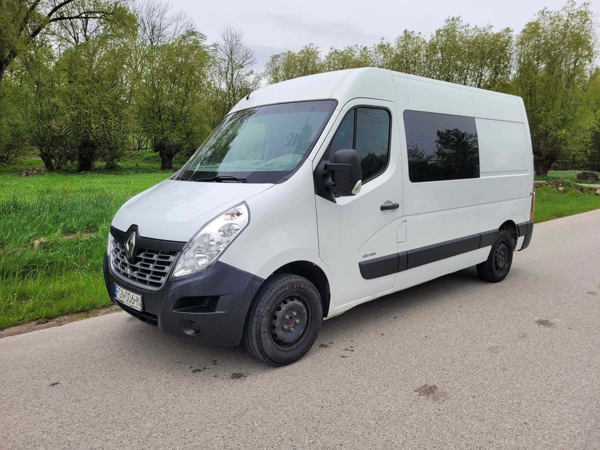 Renault Master Movano 7osobowy brygadówka 2012r 321tys FV23%