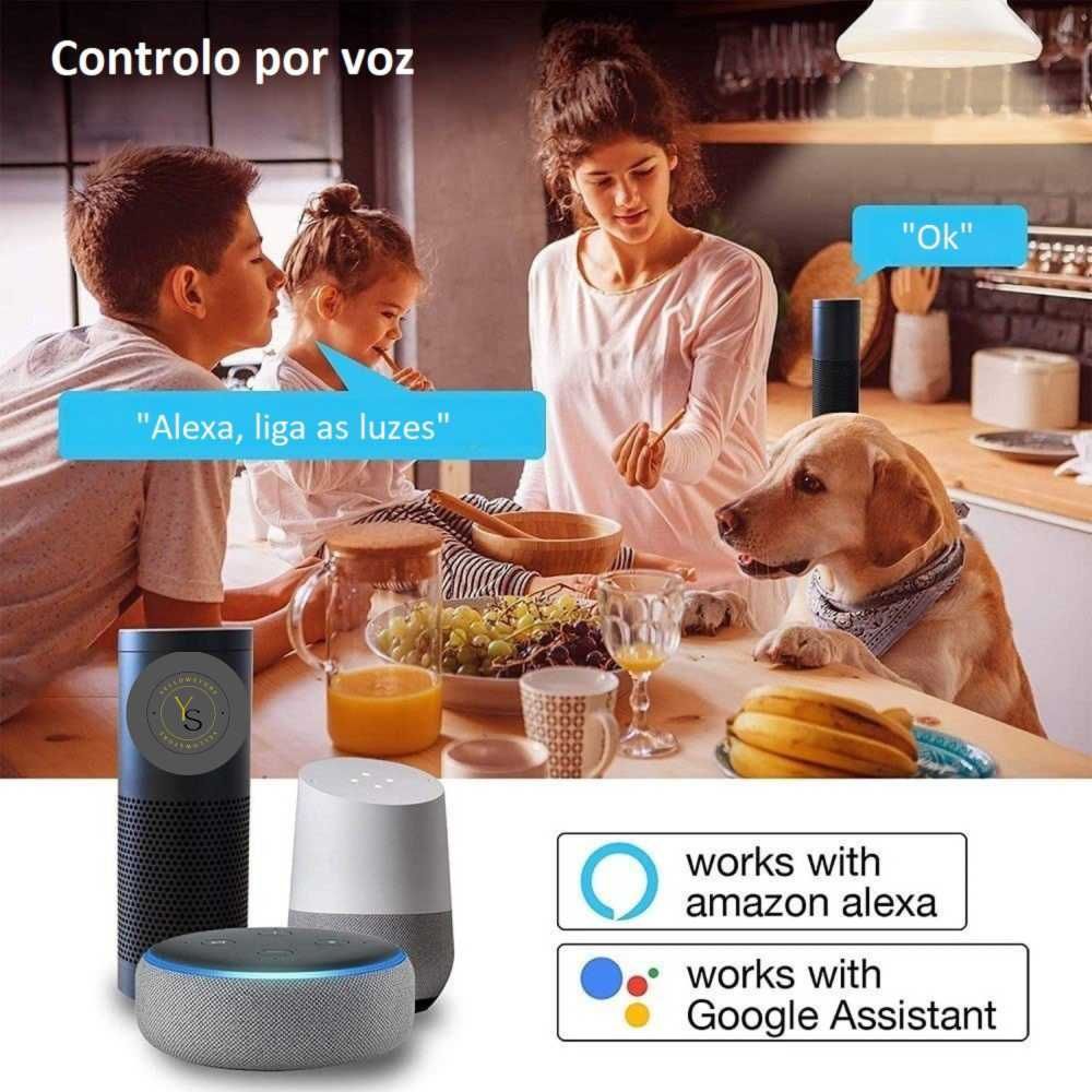 Lâmpada Bluetooth compatível com IOS/Android