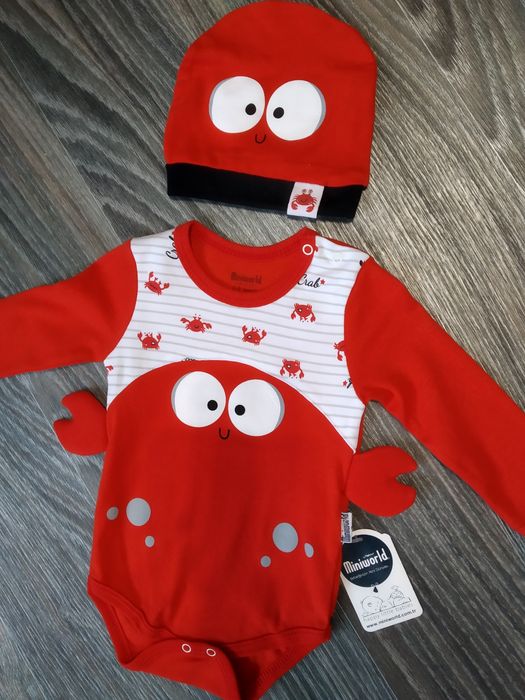 Костюм Лонгслів Краб с шапочкою