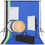Vidaxl Sprzęt Do Studia Fotograficznego: Tło 5 Kolorów I 2 Softboxy