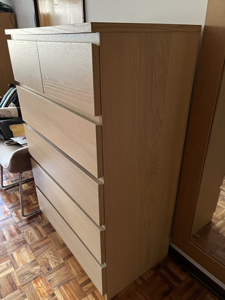 Cómoda Malm Ikea 6 gavetas