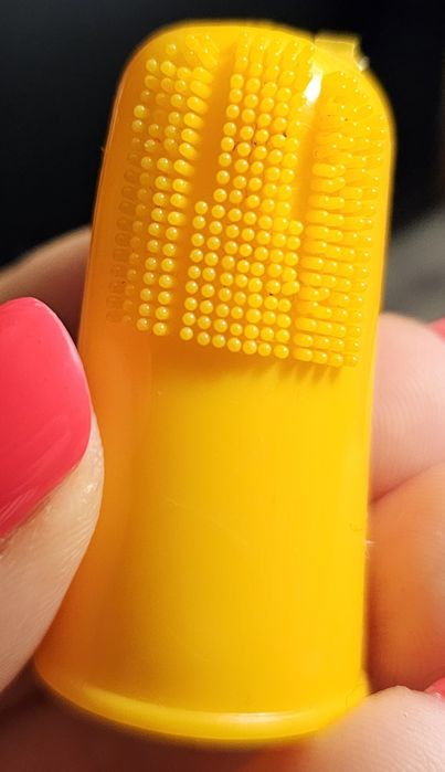 Nowa 2 x silikonowa szczoteczka do zębów zwierząt