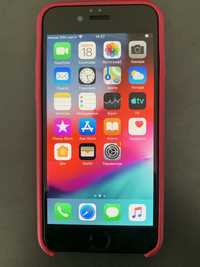 Iphone 6 32 Gb silver с красным чехлом