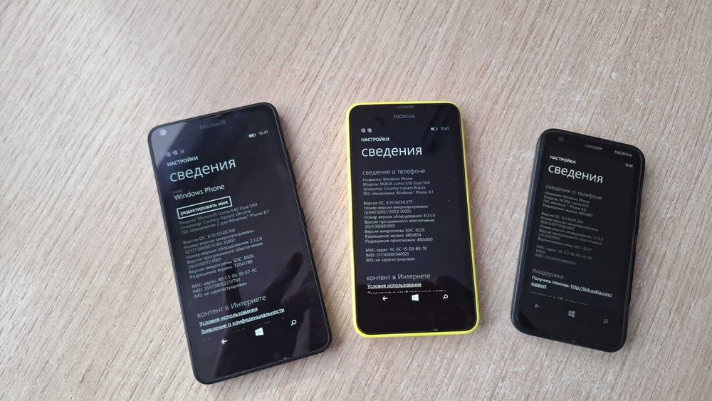 Смартфоны Microsoft Lumia 640/630/620 на две симки