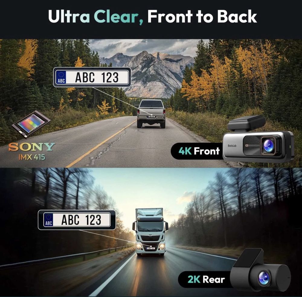 Відеореєстратор Botslab Dash Cam G980H з WI-FI, GPS, 4K нічне бачення