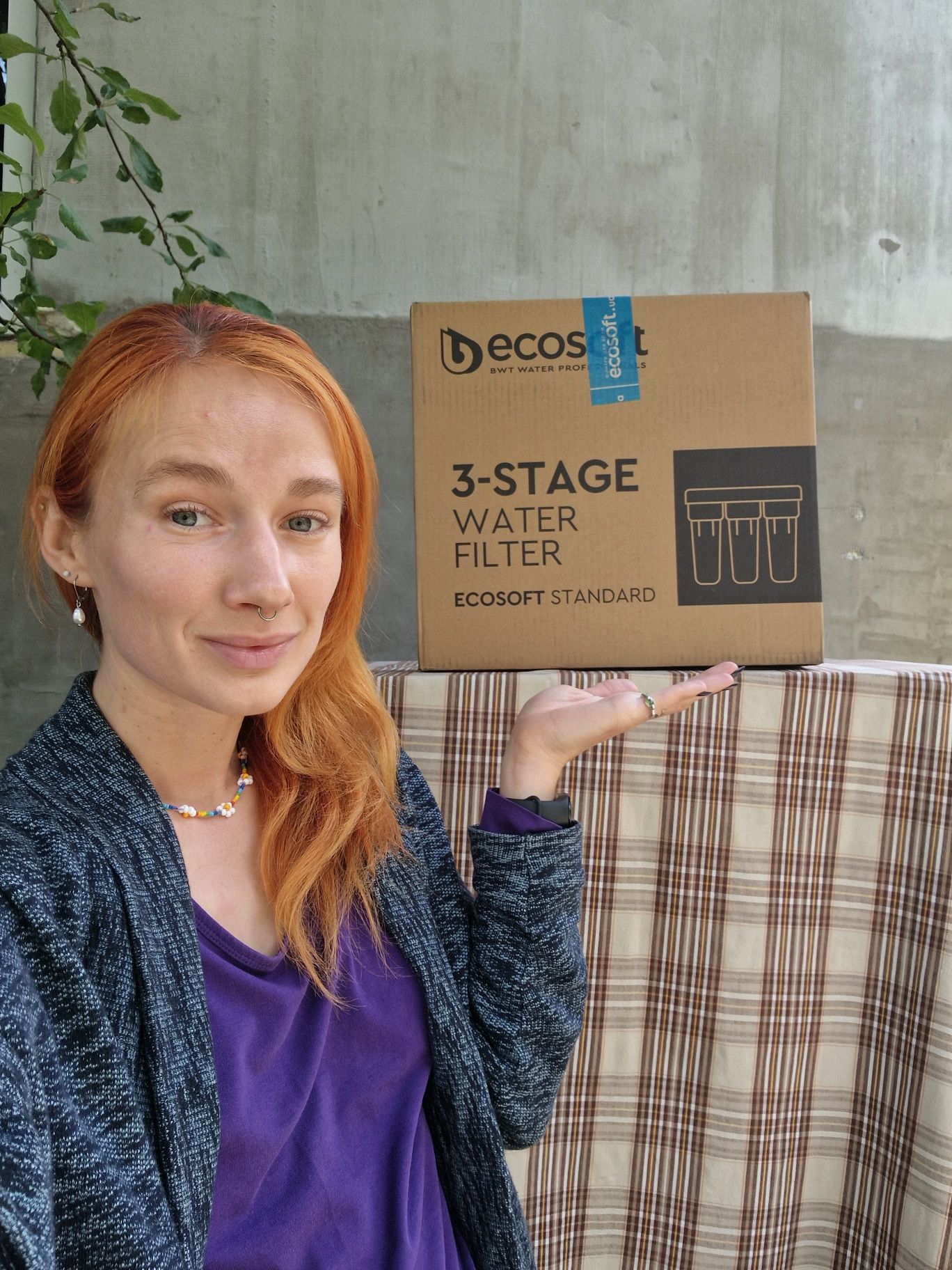 Потрійний фільтр для води Ecosoft standard проточний побутовий фільтр