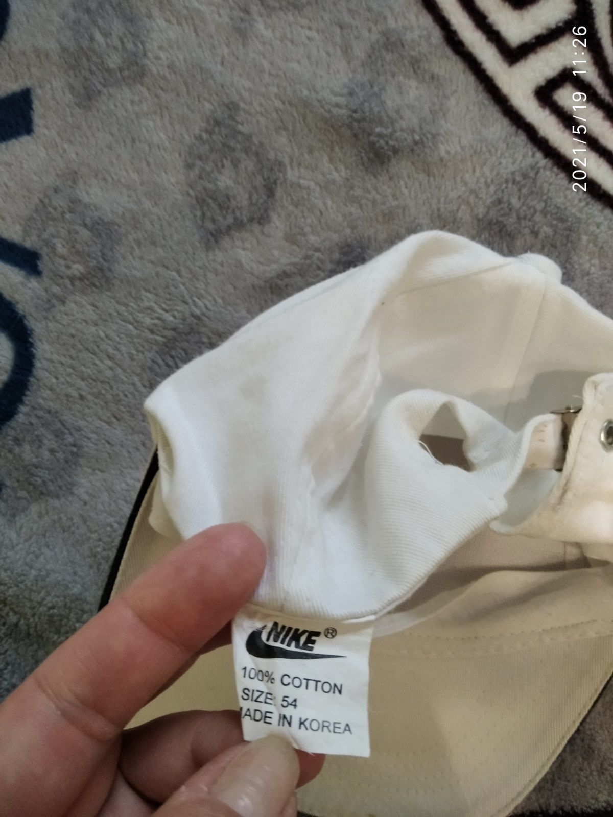 Кепка бейсболка Nike р.54 белая