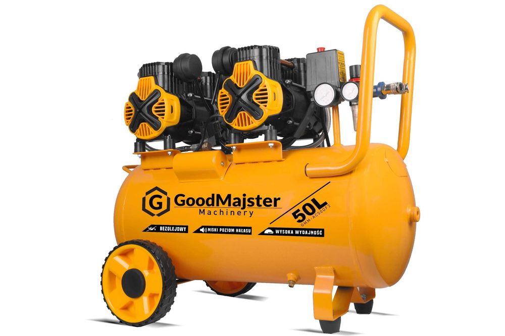 Kompresor bezolejowy 4-tłokowy 50L 3000W GMM-AC50oF2|NOWY|WYSYŁKA|