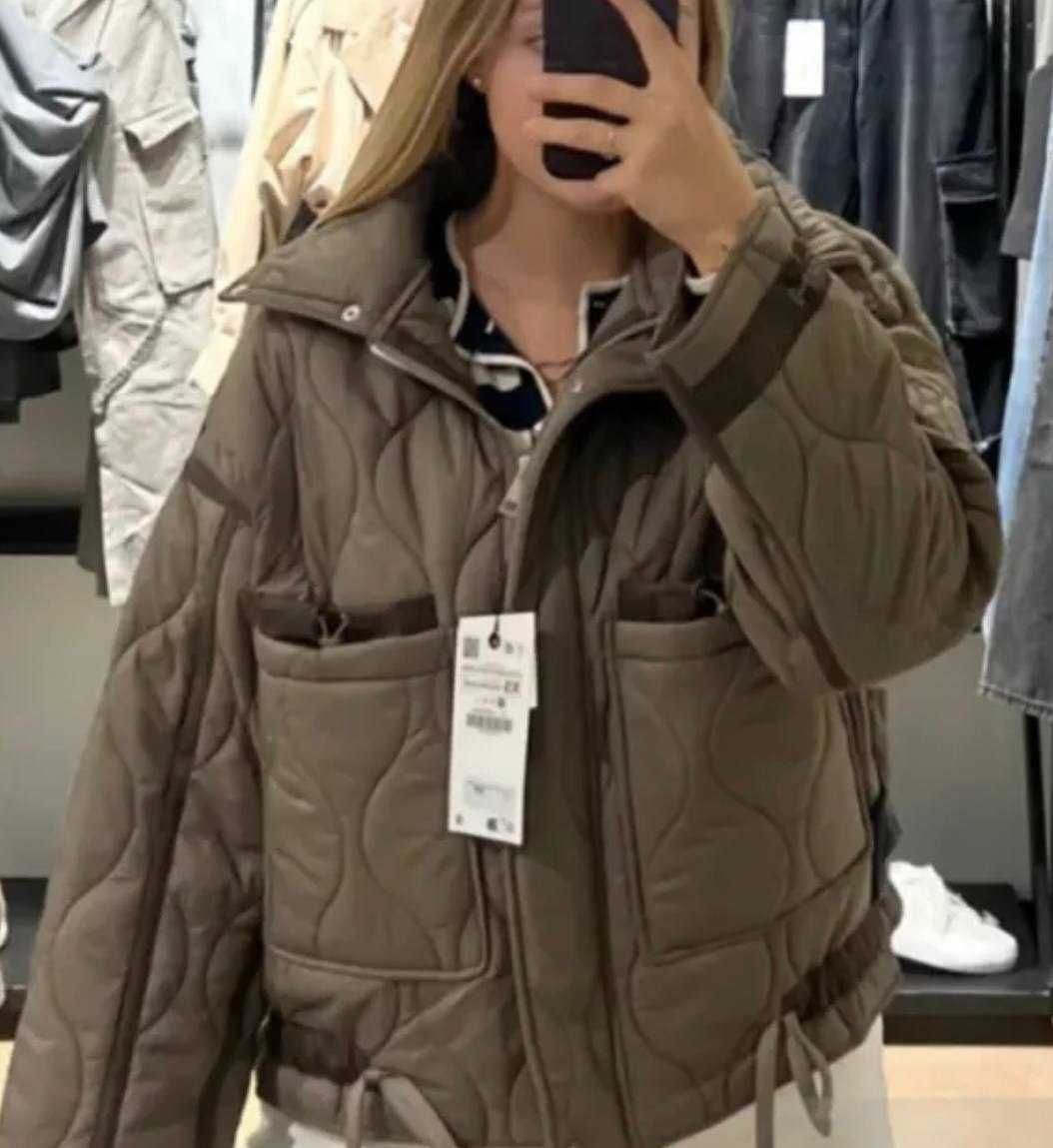 Весняна куртка у стилі "Zara" кольору хакі
