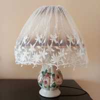 romantyczna lampka nocna w stylu shabby retro vintage