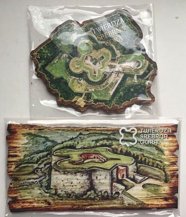 2 szt. Magnesy na lodówkę Kolekcja miasta Stan idealny