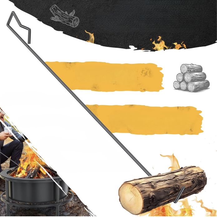 Palenisko z rusztem mobilne misa paleniskowa 65 cm GRILL + pokrowiec