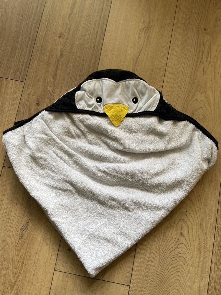 Ręcznik z kapturem Pingwinek Sensillo