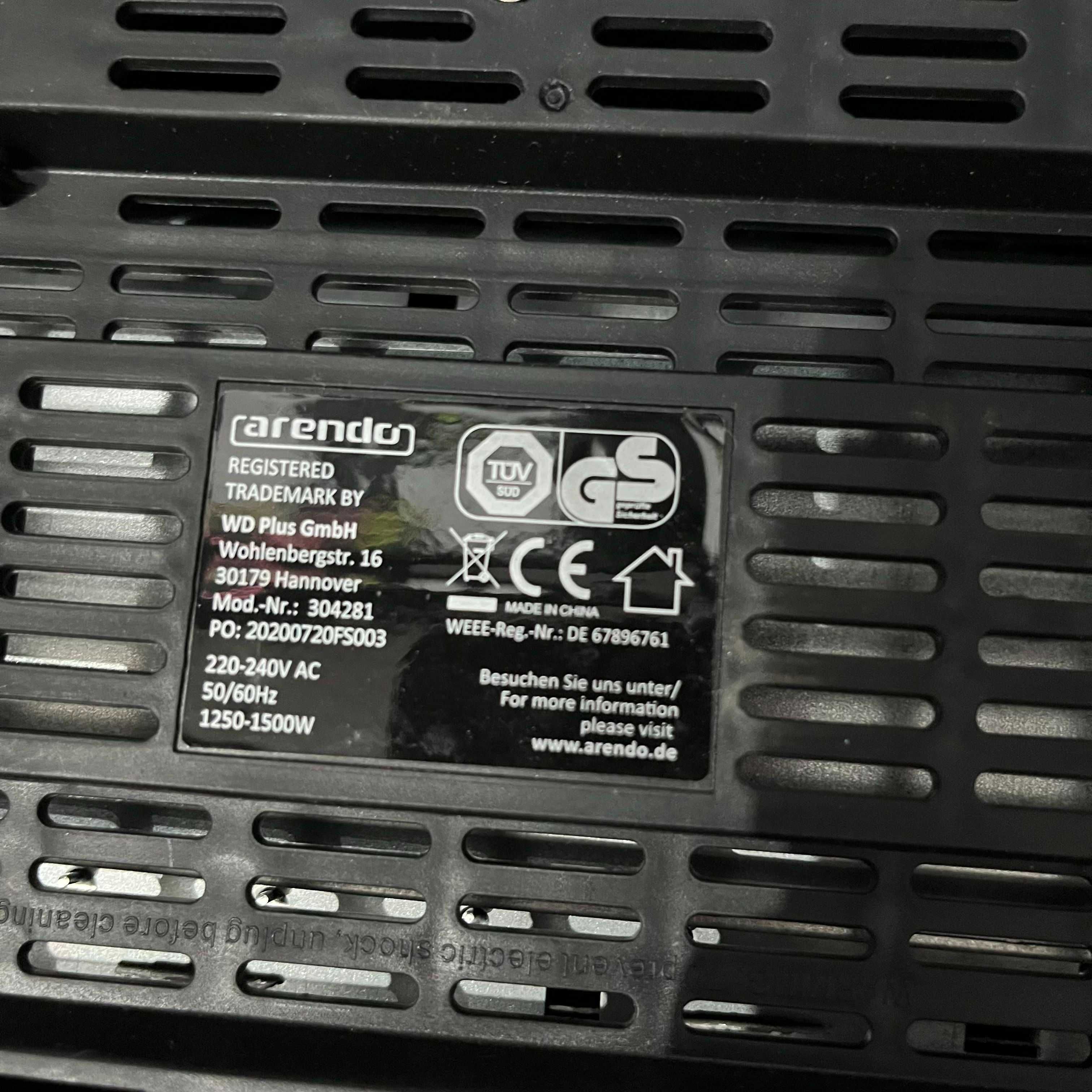Toster Arendo Frukost 304281, 1500W, Stal nierdzewna