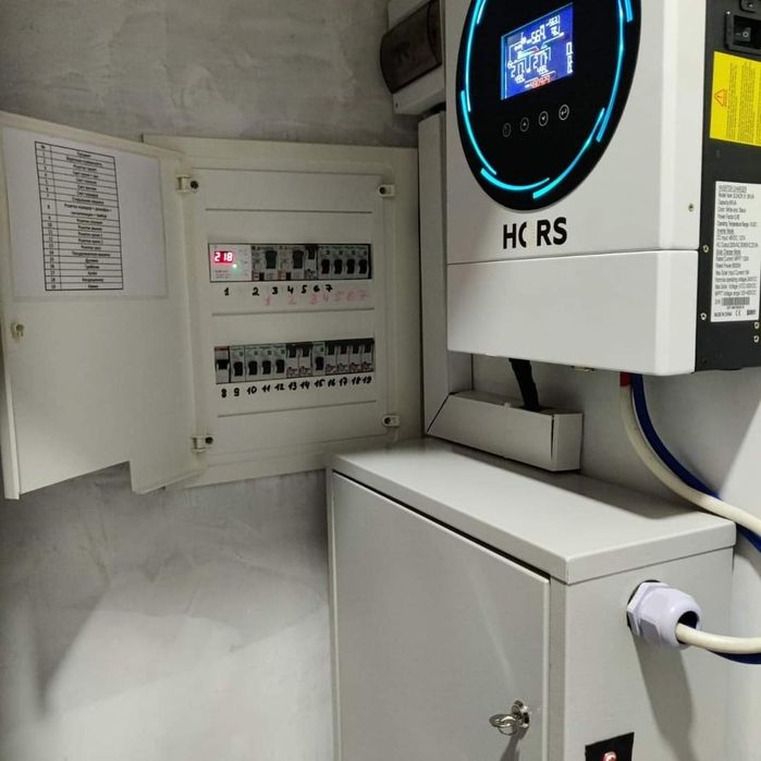 Монтаж Deye та інших безперебійних систем та сонячних станцій