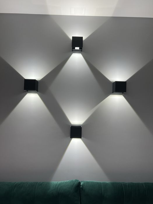 Lampa Halogen LED regulowany strumień światła 4 sztuki