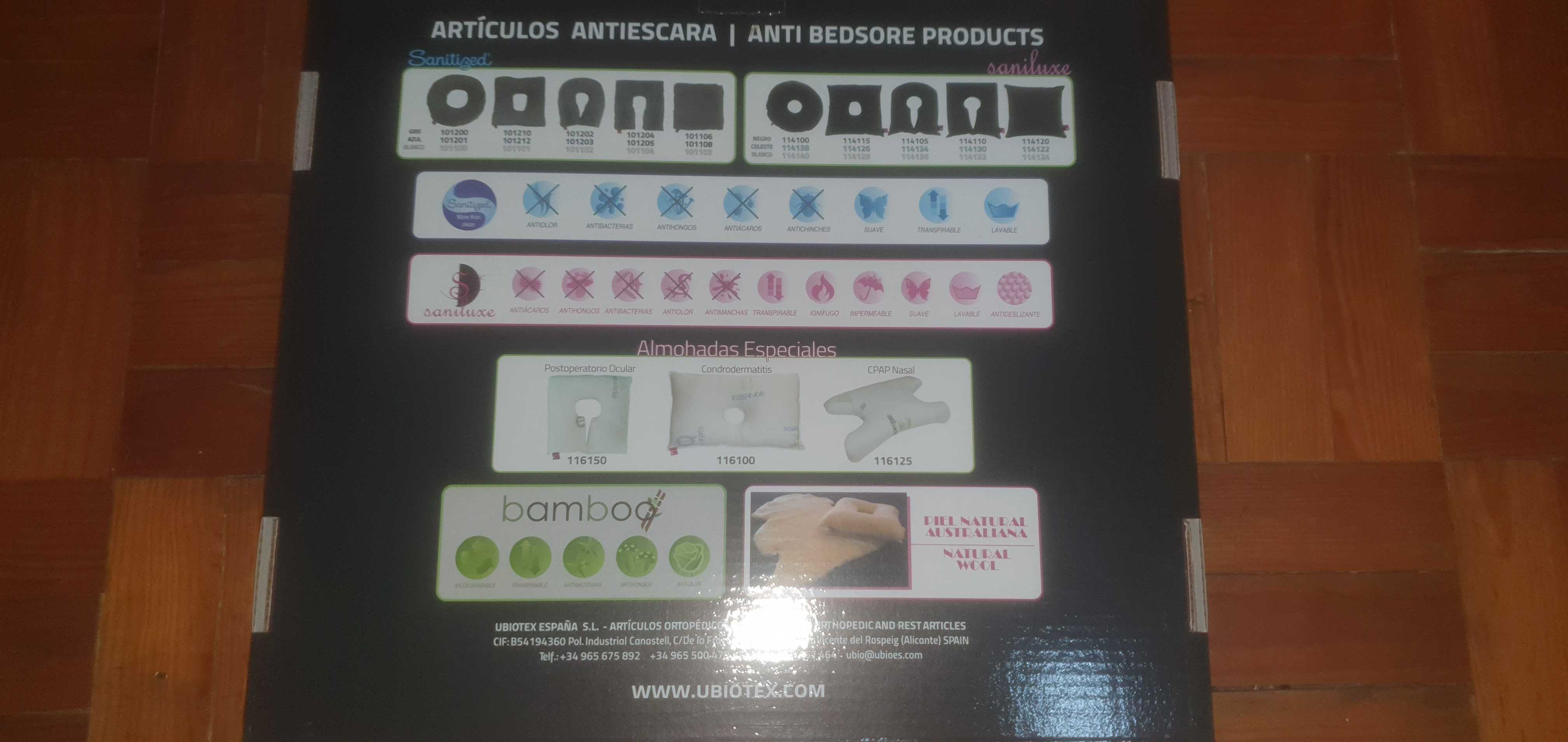 Almofada anti escaras