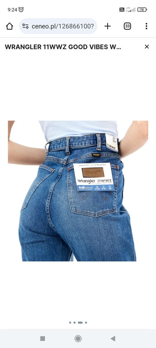 Jeansy zwężane Wrangler